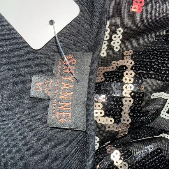 Shyanne Black and Red Sequin Camisole - Picture 2 of 2